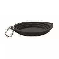   Bol portabil pentru animale, 2502E15237, Everestus, 15.3 x 1.5 cm, Silicon, Negru