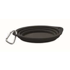   Bol portabil pentru animale, 2502E15237, Everestus, 15.3 x 1.5 cm, Silicon, Negru