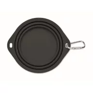   Bol portabil pentru animale, 2502E15237, Everestus, 15.3 x 1.5 cm, Silicon, Negru