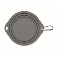   Bol portabil pentru animale, 2502E15236, Everestus, 15.3 x 1.5 cm, Silicon, Gri piatra