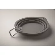   Bol portabil pentru animale, 2502E15236, Everestus, 15.3 x 1.5 cm, Silicon, Gri piatra