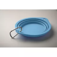   Bol portabil pentru animale, 2502E15235, Everestus, 15.3 x 1.5 cm, Silicon, Albastru copil