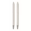 Set instrumente de scris, 2502E15865, Everestus, 17.3 x 5.2 x 2.2 cm, Aluminiu, Alb