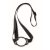 Lanyard cu suport pentru pahar, 2502E14257, Everestus, 55 x 6 cm, Poliester, Negru