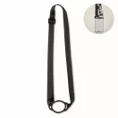 Lanyard cu suport pentru pahar, 2502E14257, Everestus, 55 x 6 cm, Poliester, Negru