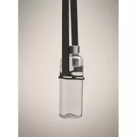   Lanyard cu suport pentru pahar, 2502E14257, Everestus, 55 x 6 cm, Poliester, Negru