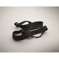   Lanyard cu suport pentru pahar, 2502E14257, Everestus, 55 x 6 cm, Poliester, Negru