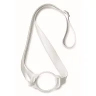   Lanyard cu suport pentru pahar, 2502E14256, Everestus, 55 x 6 cm, Poliester, Alb