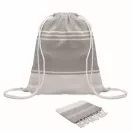 Prosop de plaja, 2502E16398, Everestus, 90 x 160 cm, Poliester, Bumbac, Gri