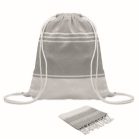 Prosop de plaja, 2502E16398, Everestus, 90 x 160 cm, Poliester, Bumbac, Gri