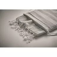   Prosop de plaja, 2502E16398, Everestus, 90 x 160 cm, Poliester, Bumbac, Gri