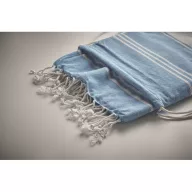   Prosop de plaja, 2502E16399, Everestus, 90 x 160 cm, Poliester, Bumbac, Albastru turcoaz