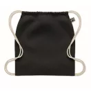 Saculet cu snur, Everestus, 2601E14311, 37x41 cm, Bumbac, Negru