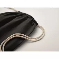   Saculet cu snur, Everestus, 2601E14311, 37x41 cm, Bumbac, Negru