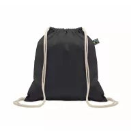   Saculet cu snur, Everestus, 2601E14305, 37x41 cm, Bumbac, Albastru