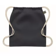   Saculet cu snur, Everestus, 2601E14305, 37x41 cm, Bumbac, Albastru