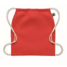 Saculet cu snur, Everestus, 2601E14312, 37x41 cm, Bumbac, Rosu