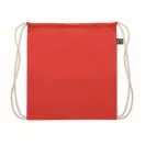 Saculet cu snur, Everestus, 2601E14312, 37x41 cm, Bumbac, Rosu