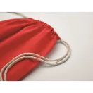 Saculet cu snur, Everestus, 2601E14312, 37x41 cm, Bumbac, Rosu