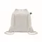 Saculet cu snur, Everestus, 2601E14304, 37x41 cm, Bumbac, Alb