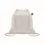 Saculet cu snur, Everestus, 2601E14304, 37x41 cm, Bumbac, Alb