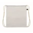 Saculet cu snur, Everestus, 2601E14304, 37x41 cm, Bumbac, Alb