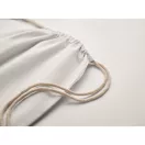 Saculet cu snur, Everestus, 2601E14304, 37x41 cm, Bumbac, Alb