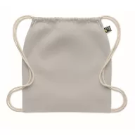   Saculet cu snur, Everestus, 2601E14310, 37x41 cm, Bumbac, Gri