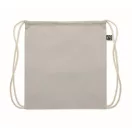 Saculet cu snur, Everestus, 2601E14310, 37x41 cm, Bumbac, Gri