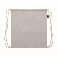  Saculet cu snur, Everestus, 2601E14310, 37x41 cm, Bumbac, Gri