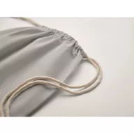   Saculet cu snur, Everestus, 2601E14310, 37x41 cm, Bumbac, Gri