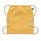 Saculet cu snur, Everestus, 2601E14309, 37x41 cm, Bumbac, Galben