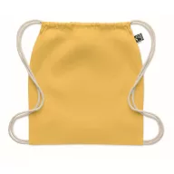   Saculet cu snur, Everestus, 2601E14309, 37x41 cm, Bumbac, Galben