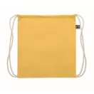 Saculet cu snur, Everestus, 2601E14309, 37x41 cm, Bumbac, Galben