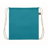   Saculet cu snur, Everestus, 2601E14313, 37x41 cm, Bumbac, Turcoaz