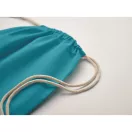 Saculet cu snur, Everestus, 2601E14313, 37x41 cm, Bumbac, Turcoaz