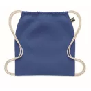 Saculet cu snur, Everestus, 2601E14306, 37x41 cm, Bumbac, Albastru regal