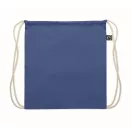 Saculet cu snur, Everestus, 2601E14306, 37x41 cm, Bumbac, Albastru regal