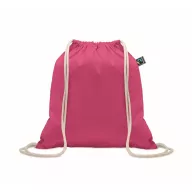   Saculet cu snur, Everestus, 2601E14308, 37x41 cm, Bumbac, Fuchsia