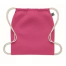 Saculet cu snur, Everestus, 2601E14308, 37x41 cm, Bumbac, Fuchsia