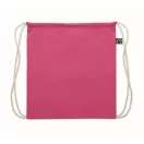 Saculet cu snur, Everestus, 2601E14308, 37x41 cm, Bumbac, Fuchsia