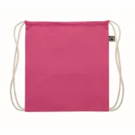   Saculet cu snur, Everestus, 2601E14308, 37x41 cm, Bumbac, Fuchsia