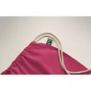 Saculet cu snur, Everestus, 2601E14308, 37x41 cm, Bumbac, Fuchsia