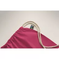   Saculet cu snur, Everestus, 2601E14308, 37x41 cm, Bumbac, Fuchsia