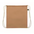 Saculet cu snur, Everestus, 2601E14307, 37x41 cm, Bumbac, Maro fildes