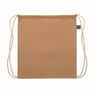   Saculet cu snur, Everestus, 2601E14307, 37x41 cm, Bumbac, Maro fildes