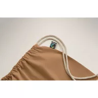   Saculet cu snur, Everestus, 2601E14307, 37x41 cm, Bumbac, Maro fildes