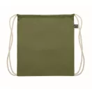 Saculet cu snur, Everestus, 2601E14314, 37x41 cm, Bumbac, Verde inchis