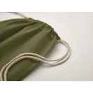 Saculet cu snur, Everestus, 2601E14314, 37x41 cm, Bumbac, Verde inchis