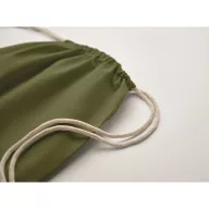   Saculet cu snur, Everestus, 2601E14314, 37x41 cm, Bumbac, Verde inchis